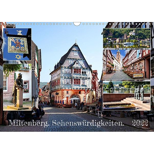 Miltenberg. Sehenswürdigkeiten. (Wandkalender 2022 DIN A3 quer), Sergej Schmidt