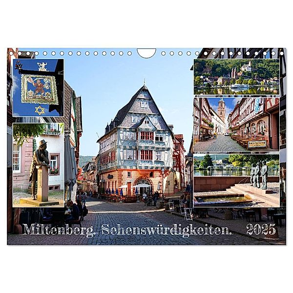 Miltenberg. Sehenswürdigkeiten. (Wandkalender 2025 DIN A4 quer), CALVENDO Monatskalender, Calvendo, Sergej Schmidt