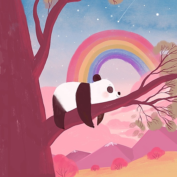Mimi the panda and the sleepy rainbow, Marina B