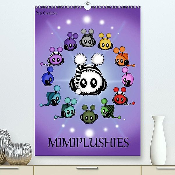 Mimiplushies (Premium, hochwertiger DIN A2 Wandkalender 2023, Kunstdruck in Hochglanz), Pezi Creation / Petra Haberhauer