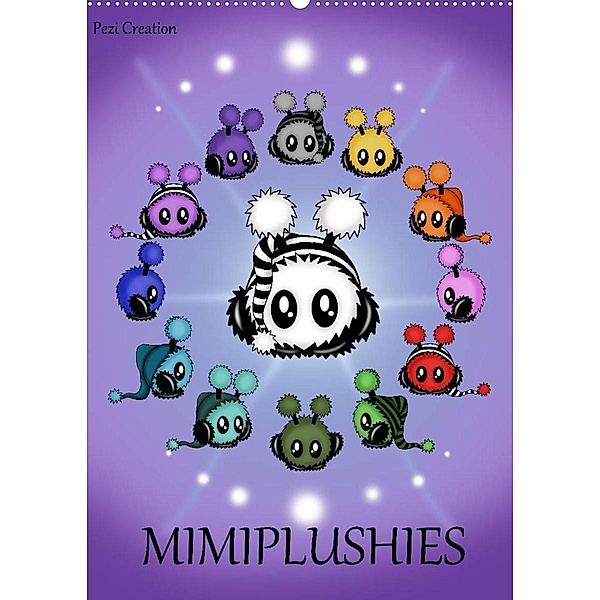 Mimiplushies (Wandkalender 2023 DIN A2 hoch), Pezi Creation / Petra Haberhauer