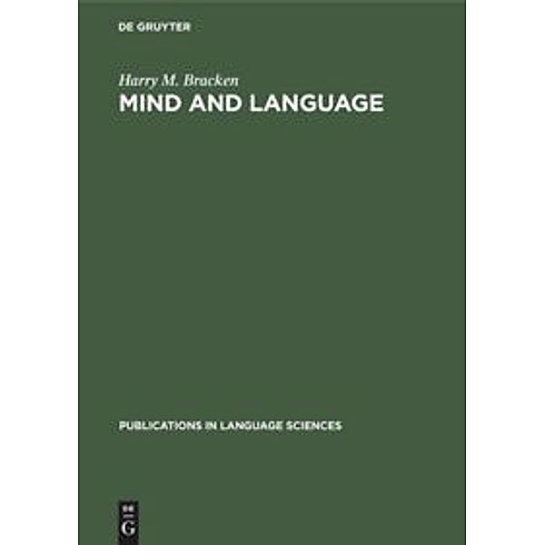 Mind and language, Harry M. Bracken