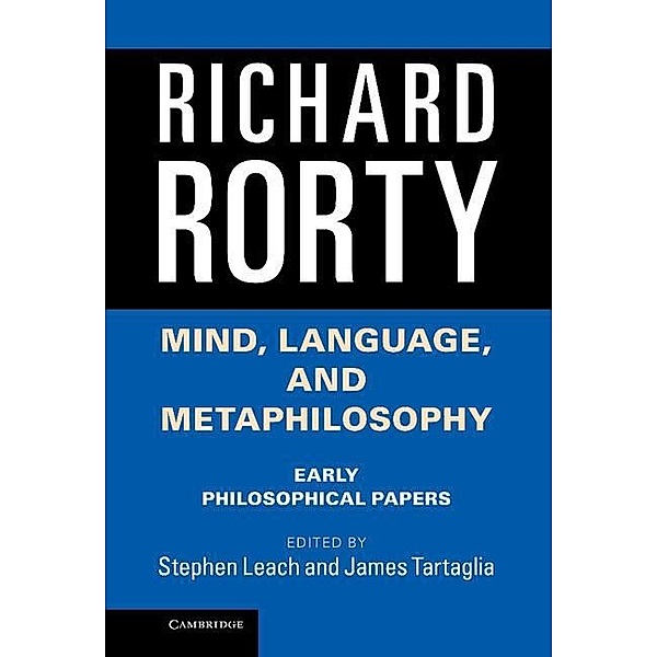 Mind, Language, and Metaphilosophy, Richard Rorty