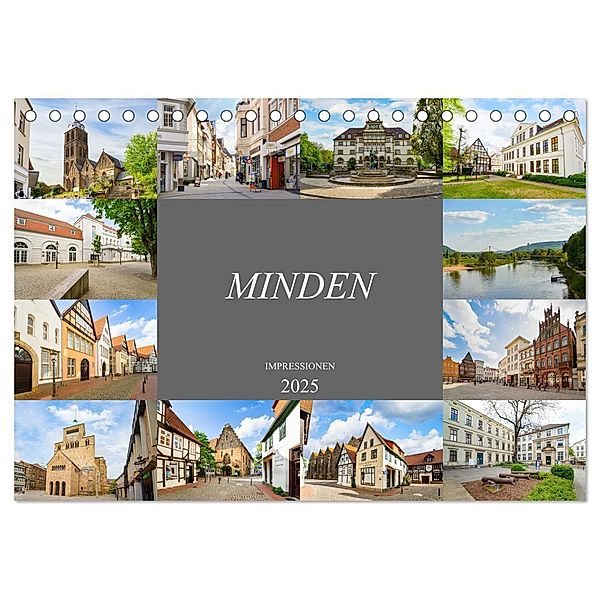 Minden Impressionen (Tischkalender 2025 DIN A5 quer), CALVENDO Monatskalender, Calvendo, Dirk Meutzner