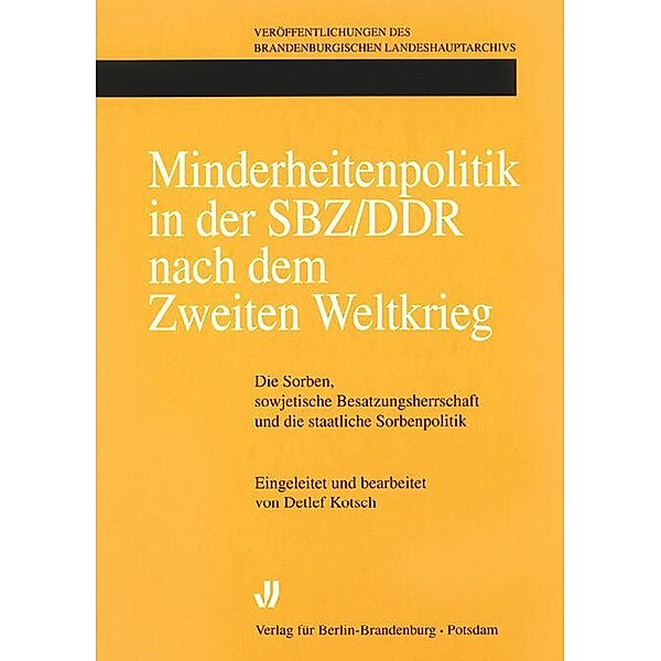 Minderheitenpolitik in der SBZ/DDR nach dem Zweiten Weltkrieg, Detlef Kotsch