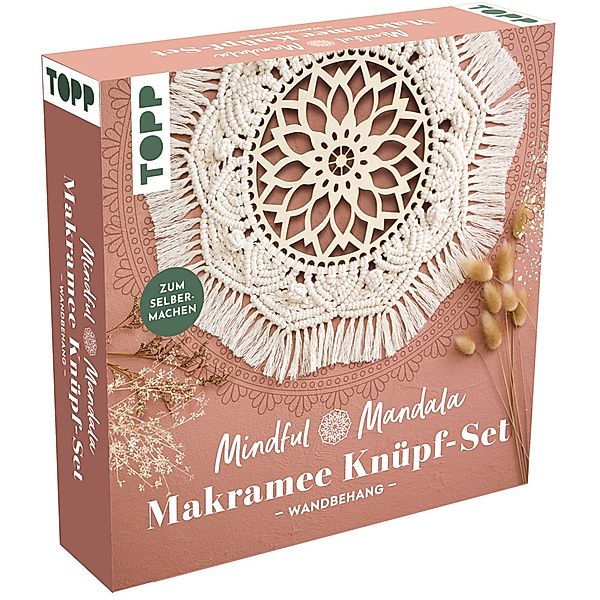 Mindful Mandala - Makramee-Knüpf-Set: Wandbehang. Mit Anleitung und Material zum Selberknüpfen, frechverlag