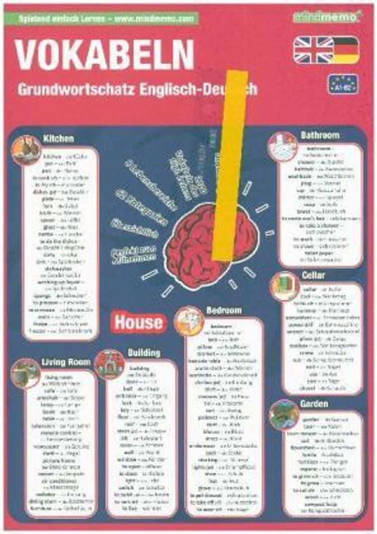 mindmemo Lernfolder - Grundwortschatz Englisch Deutsch - 1100 Vokabeln -  Lernhilfe | Weltbild.at