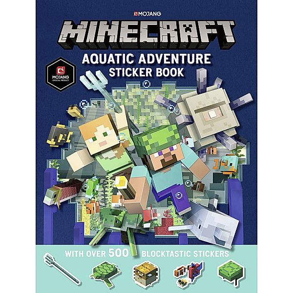 Minecraft Aquatic Adventure Sticker Book, Mojang, Mojang AB