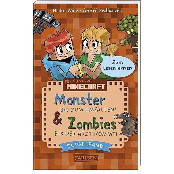 Minecraft: Doppelband - Enthält die Bände: Zombies - bis der Arzt kommt! (Band 1) / Monster - bis zum Umfallen! (Band 2), Heiko Wolz