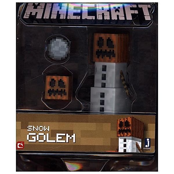 NBG Minecraft Schneegolem mit Accessoire, Spielfigur