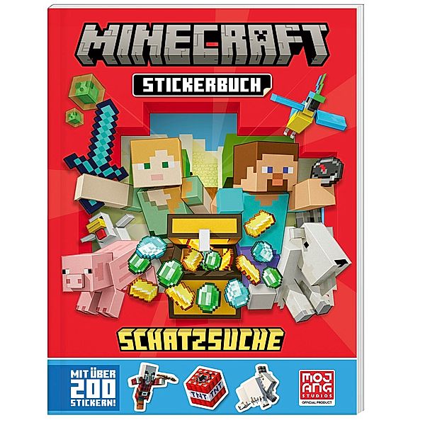 Minecraft Stickerbuch Schatzsuche, Minecraft, Mojang AB