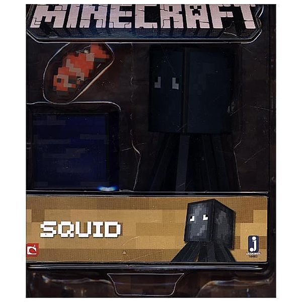 NBG Minecraft Tintenfisch mit Accessoires, Spielfigur