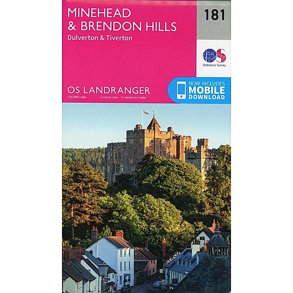 Minehead & Brendon Hills, Dulverton & Tiverton, Ordnance Survey