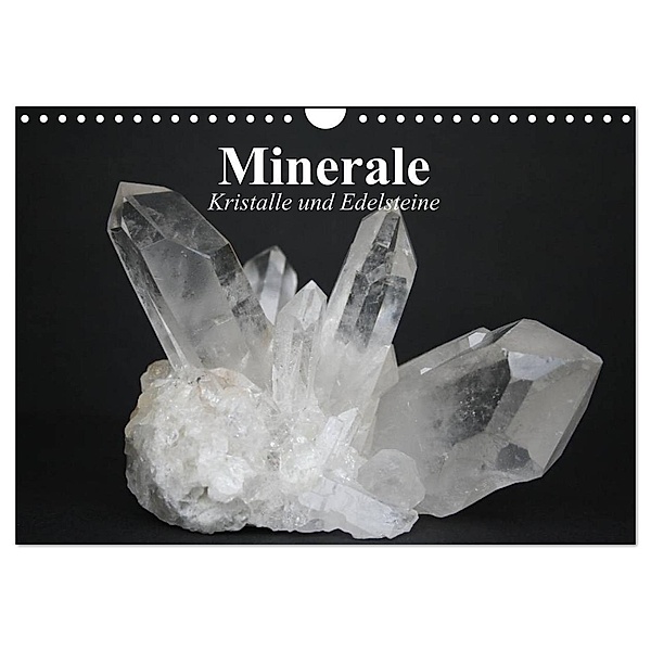 Minerale. Kristalle und Edelsteine (Wandkalender 2024 DIN A4 quer), CALVENDO Monatskalender, Elisabeth Stanzer