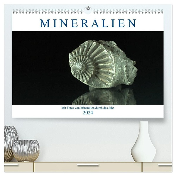 Mineralien (hochwertiger Premium Wandkalender 2024 DIN A2 quer), Kunstdruck in Hochglanz, Ralf Eckert