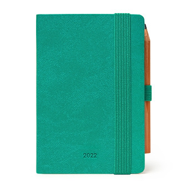 Mini 2-Day Diary 12 Month 2022 - Turquoise