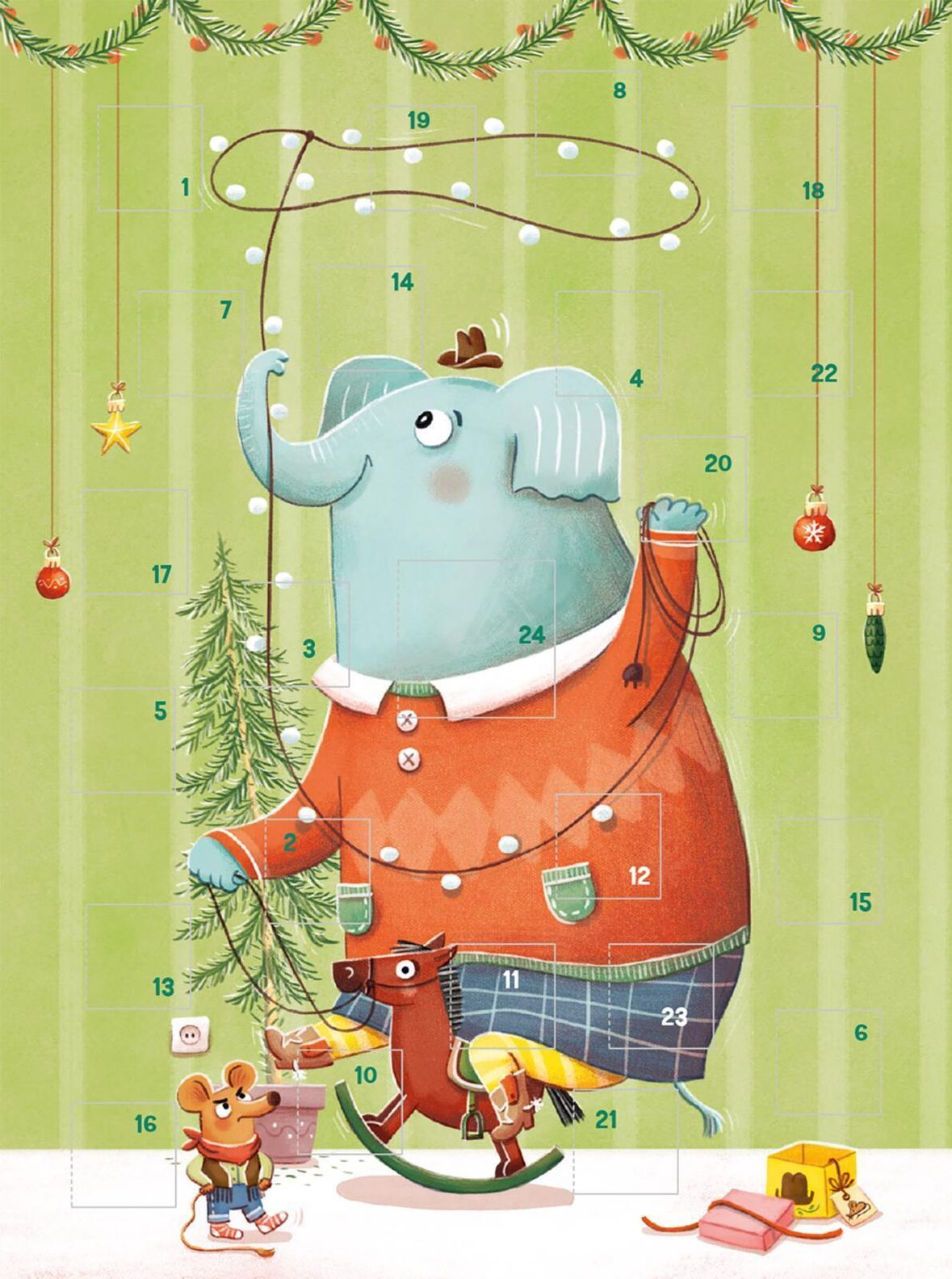 Mini-Adventskalender zum Verschicken - Fröhliche Weihnachten WWS - Kalender  bestellen