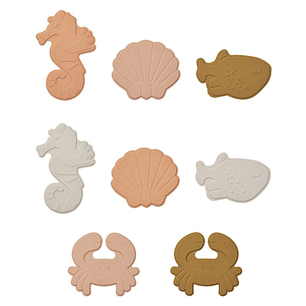 LIEWOOD Mini-Badematten-Set PAOLA SEA CREATURE 8-teilig in rose