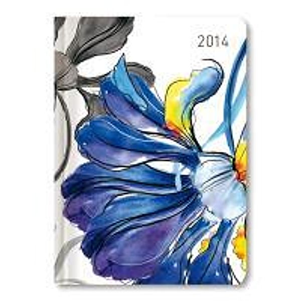 Mini-Buchkalender Style Flower Aquarel 2014