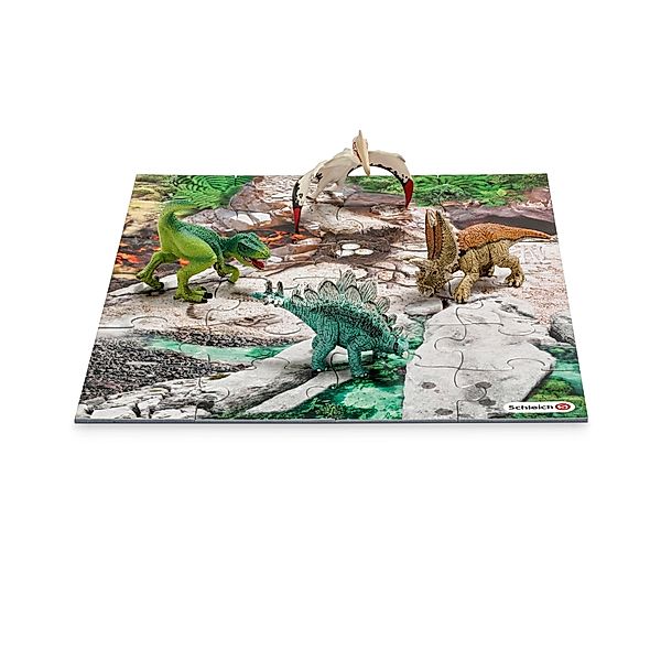 schleich® Mini Dinos mit Puzzle Entdeckerzone