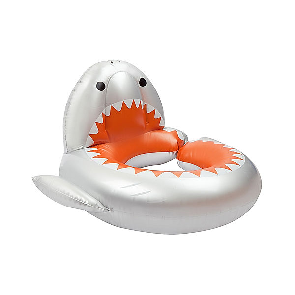 SUNNYLIFE MINI FLOAT RING SHARK ATTACK - SILVER