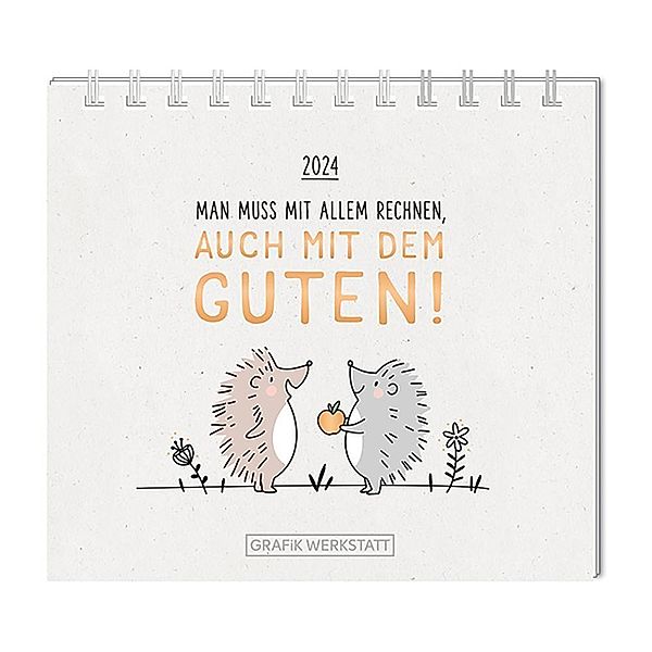 Mini-Kalender 2024 Man muss mit allem rechnen