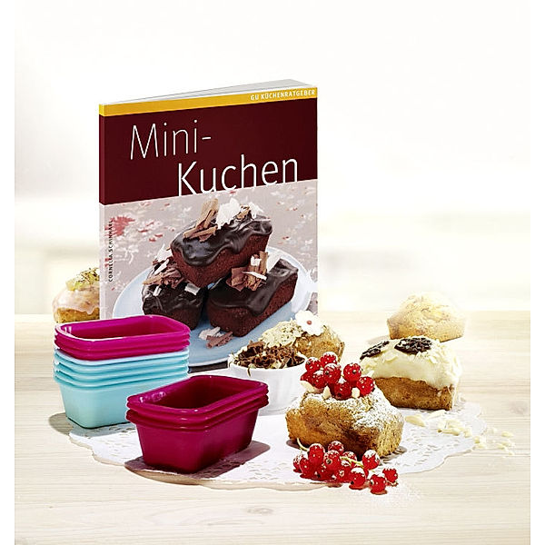 Mini-Kuchen-Set, mit 12 Silikon-Backförmchen, Cornelia Schinharl