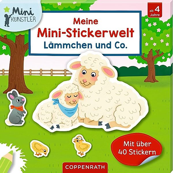 Mini-Künstler / Meine Mini-Stickerwelt - Lämmchen und Co.