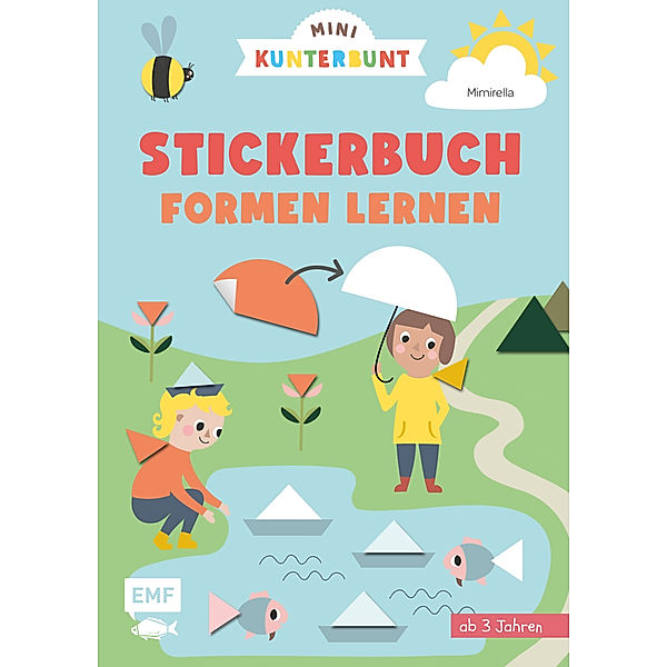 Mini Kunterbunt - Mein erstes Formen-Stickerbuch für Kinder ab 3 Jahren