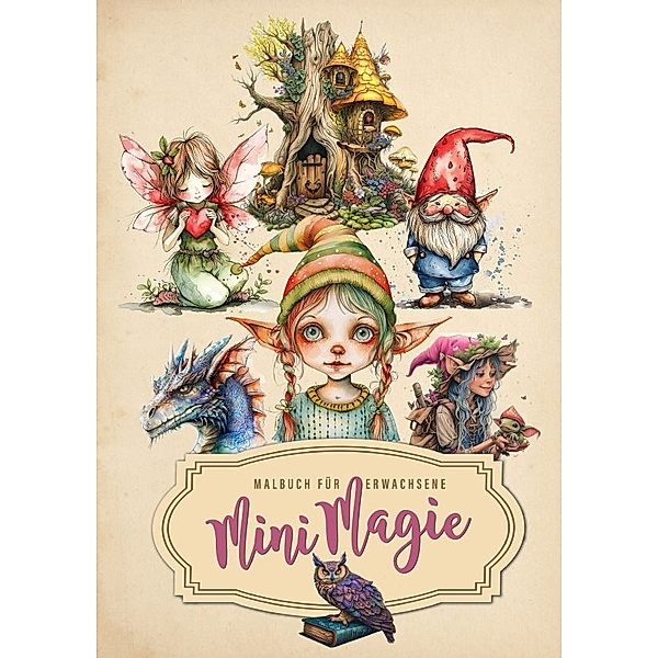 Mini Magie Malbuch für Erwachsene, Monsoon Publishing, Musterstück Grafik