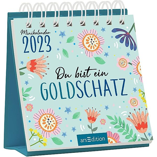 Mini-Monatskalender Du bist ein Goldschatz 2023