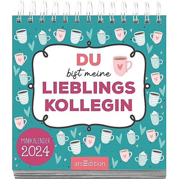 Mini-Monatskalender Du bist meine Lieblingskollegin 2024