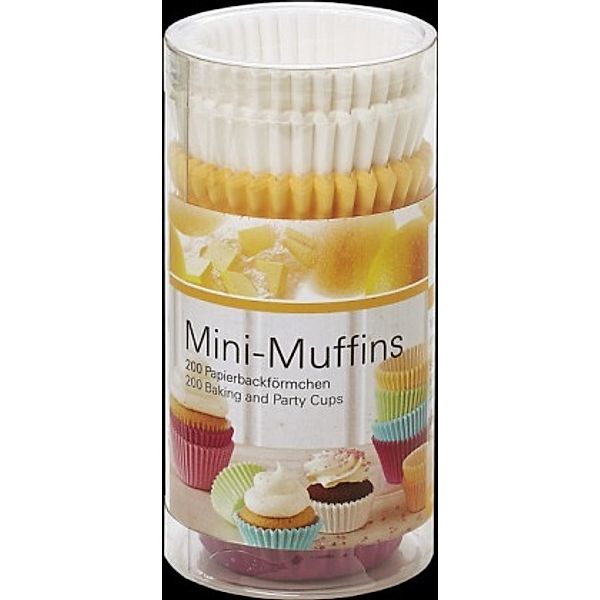 Mini-Muffins Papierbackförmchen Vintage Memories, uni pastell