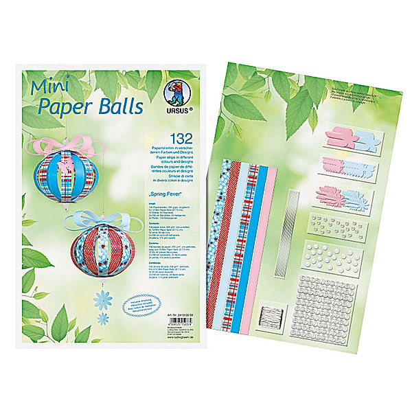 Mini Paper Balls (Motiv: Spring Fever)