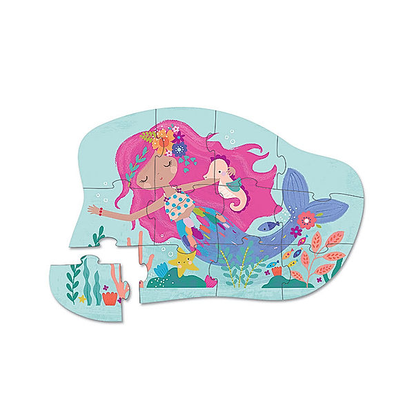 crocodile creek Mini-Puzzle MERMAID DREAMS 12-teilig