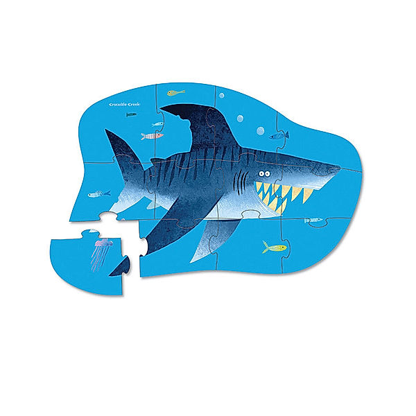 crocodile creek Mini-Puzzle SHARK 12-teilig