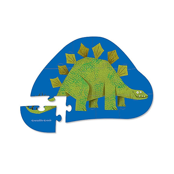 crocodile creek Mini-Puzzle STEGOAURUS 12-teilig