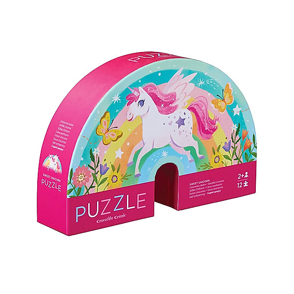 crocodile creek Mini-Puzzle SWEET UNICORN 12-teilig