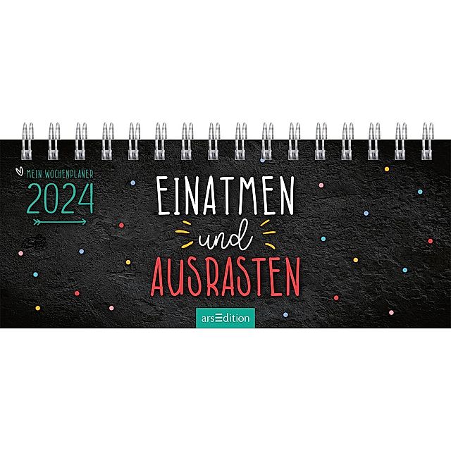 Mini-Tischkalender Einatmen und Ausrasten 2024 - Kalender bestellen