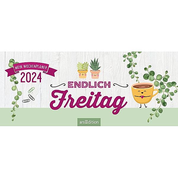 Mini-Tischkalender Endlich Freitag 2024