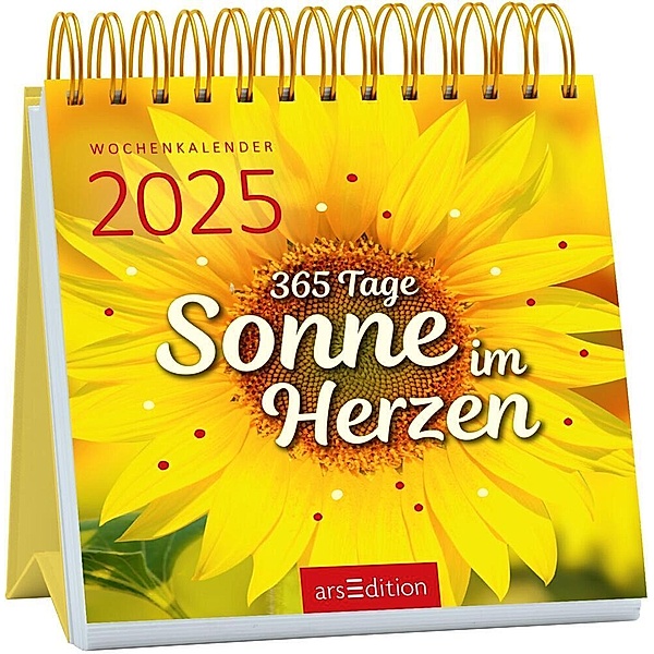 Mini-Wochenkalender 365 Tage Sonne im Herzen 2025