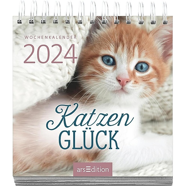 Mini-Wochenkalender Katzenglück 2024