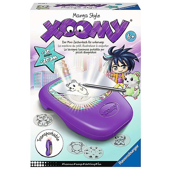 Ravensburger Verlag Mini-Zeichentisch XOOMY® MIDI MANGA STYLE in lila