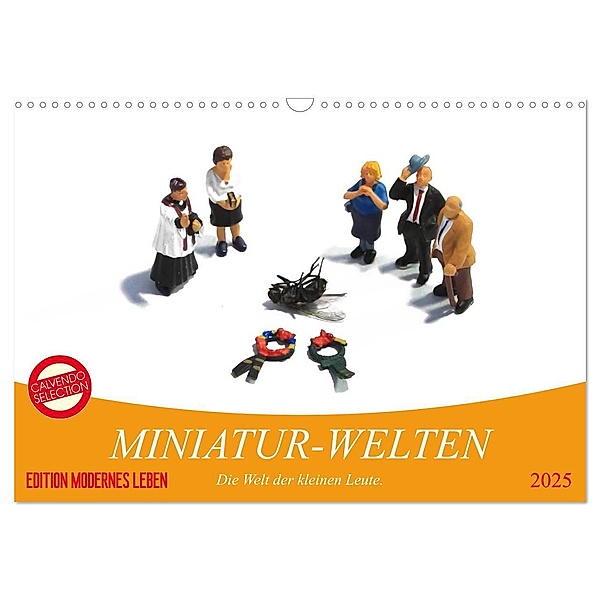 MINIATUR-WELTEN (Wandkalender 2025 DIN A3 quer), CALVENDO Monatskalender, Calvendo, Karsten Thiele