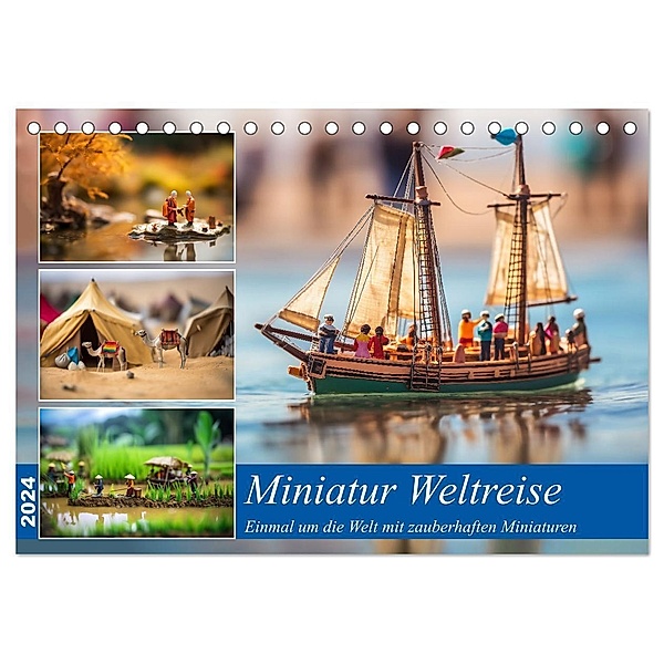 Miniatur Weltreise (Tischkalender 2024 DIN A5 quer), CALVENDO Monatskalender, Kerstin Waurick
