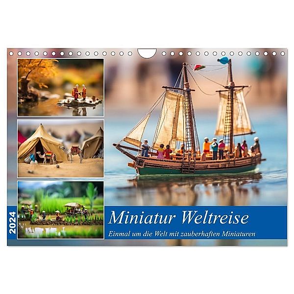 Miniatur Weltreise (Wandkalender 2024 DIN A4 quer), CALVENDO Monatskalender, Kerstin Waurick