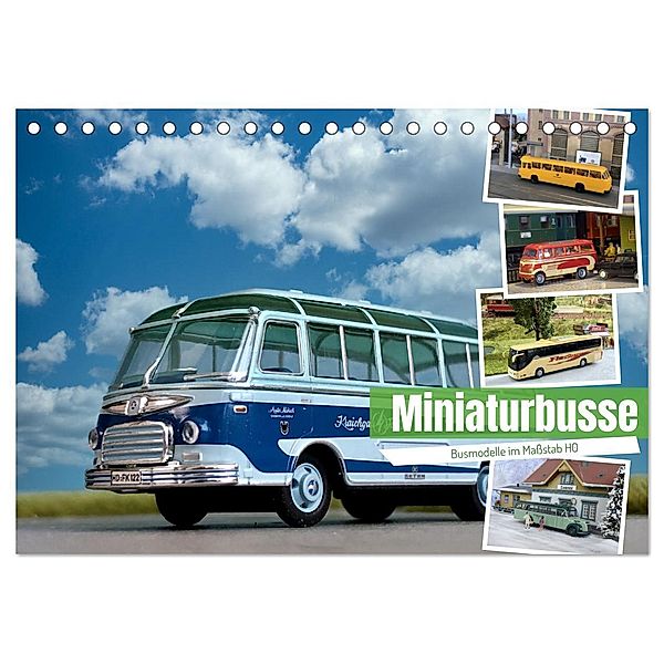 Miniaturbusse (Tischkalender 2024 DIN A5 quer), CALVENDO Monatskalender, Klaus-Peter Huschka