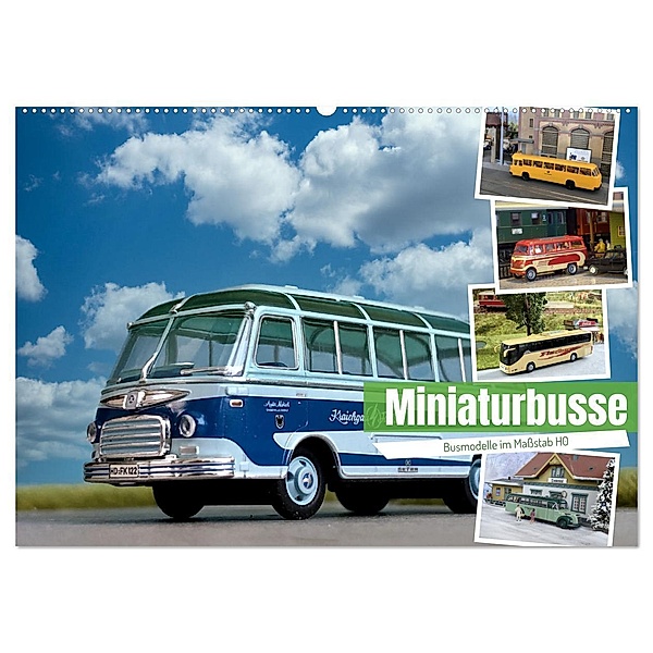 Miniaturbusse (Wandkalender 2024 DIN A2 quer), CALVENDO Monatskalender, Klaus-Peter Huschka