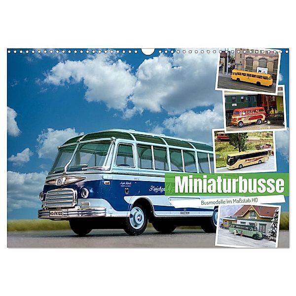 Miniaturbusse (Wandkalender 2024 DIN A3 quer), CALVENDO Monatskalender, Klaus-Peter Huschka