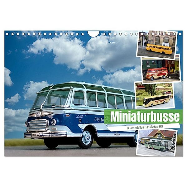 Miniaturbusse (Wandkalender 2024 DIN A4 quer), CALVENDO Monatskalender, Klaus-Peter Huschka